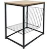 KASANOVA Tavolino portariviste con piano legno 40x57,5x30 cm