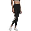 Urban Classics Ladies Multicolor Side Taped Leggings, Nero (Black 00007), 42 (Taglia Produttore: Small) Donna