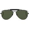 Ray-Ban Occhiali da Sole RB3030 L9500 Outdoorsman I Nero/Verde G-15 Unisex