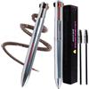 BeauFairy Penna per Trucco 4 in 1, 2 Pezzi, Multi-funzione Makeup Matita di Bellezza, Eyeliner, Matita per Sopracciglia, Matita per Labbra Penna Evidenziatore, Crea un Trucco di Lunga Durata, #02