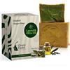 GREEN FADEL Sapone di Aleppo Originale, all'Olio d'Oliva e Olio di Alloro, 1 x ca. 200g, Sapone all'Olio d'Oliva, Naturale, Fatto a Mano, Vegano, per Viso e Corpo