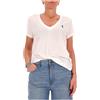Polo Ralph Lauren T-shirt bianca con scollo a V