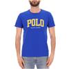 Polo Ralph Lauren T-Shirt Custom Slim Fit con maxi logo giallo