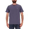 Calvin Klein T-shirt grigia con logo ricamato sul petto
