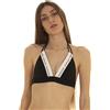 Calvin Klein Reggiseno mare nero con fascia bianca logata - NERO XS