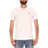 Polo Ralph Lauren T-Shirt Custom Slim Fit bianca con pony colorato
