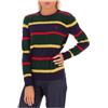 Polo Ralph Lauren Maglione a trecce a righe in lana e cashmere