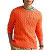 Polo Ralph Lauren Maglione in cotone a trecce arancione