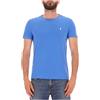 Polo Ralph Lauren T-shirt blu girocollo con logo