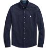 Polo Ralph Lauren Camicia blu in piqué con pony
