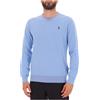 Polo Ralph Lauren Maglione blu in cotone con logo