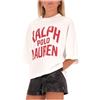 Polo Ralph Lauren Felpa oversized con maxi logo rosso
