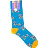 Gallo Calze stampa scimmie in cotone stretch