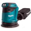 Makita DBO180Z DBO180Z-Lijadora rotorbital 18V Litio 125mm, Nero, S