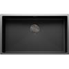 BLANCO CLARON 700-U Dark Steel Edition | Lavello in acciaio inox | Tipo di montaggio: sottostruttura | per sottolavelli larghi 80 cm | Resistente ai graffi | Grande volume di bacino