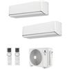 Gree CLIMATIZZATORE GREE AIRY DUALSPLIT 9000+12000+GWHD(14)NK6OO INVERTER R-32 WI-FI