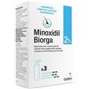 Laboratoires bailleul-biorga Minoxidil Biorga 2% Soluzione Cutanea Trattamento Alopecia 3 Flaconi