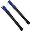 Alnicov 1 paio di spazzole per batteria jazz, retrattili, 32 cm, nero/blu