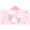 FYting Poncho Mare Bambino,Telo Mare Bambino,Asciugamano Mare,Asciugamano con Cappuccio In Microfibra Addensato Morbido con Polsini a Scatto, Ragazzi e Ragazze, 3-12 Anni (Arcobaleno)