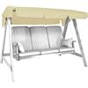 Angerer Tetto del Dondolo 193 x 130 cm, qualità Swingtex, Colore Avorio