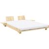 Karup Letto in legno - Social Bed Naturale/Carruba Karup Design (con e senza testata) (Struttura Marrone 160x200 (Mis. est. 168x204))