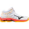 MIZUNO scarpe MIZUNO Wave voltage mid bianco/arancio