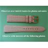 20mm Cinturino IN Pelle Di Vitello Autentico Rosa Opaco Modello Croc 16 MM Lato