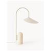 Ferm Living Lampada da tavolo grande con base in marmo Arum, orientabile