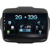 MISONDA Autoradio Android 14 Per Jeep Renegade 2015-2020 - GPS Navi Carplay 2G+32GB - Rear camera - 9 inche IPS - Support DAB/Steering wheel control/WiFi/Bluetooth/Mirrorlink/USB/RDS