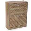 VERSA Scarpiera Niall in Stile Rustico, Misure (H x L x P) 74,5 x 57 x 24 cm, Marrone