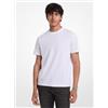 Michael Kors per uomo. [CS5529A5KS] Maglietta con logo bianco, Casual, Cotone, Manica corta
