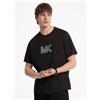 Michael Kors per uomo. [CT552LN1V2] Maglietta grafica nera, Nero, Casual, Cotone, Manica corta