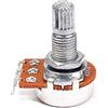 Alnicov Potenziometri per chitarra mini Pot B500K Controllo audio volume tono albero diviso lungo per basso elettrico