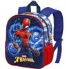 Marvel Spiderman Powerful-Zaino 3D Piccolo, Blu, 26 x 31 cm, Capacità 8.5 L