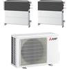 Mitsubishi Electric Condizionatore Mitsubishi Electric SFZ-M Dual a pavimento ad incasso 9000 + 12000 BTU | MXZ-2F53VF 9000+12000 BTU