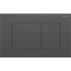 Geberit Placca Geberit Sigma40 Square Inox Nero Spazzolato Doppio Tasto | 115.629.QD.1 Inox nero Cromo spazzolato