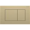 Geberit Placca Geberit Sigma40 Square Inox Ottone Spazzolato Doppio Tasto | 115.629.QF.1 Inox colore ottone spazzolato