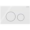 Geberit Placca Geberit Sigma40 Round Vetro Bianco Doppio Tasto | 115.628.SI.1 Vetro Bianco
