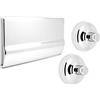 Pucciplast Pucci Placca con due bottoni bassi cromo Rame 10 lt | 80007522