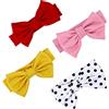KOMBIUDA Bellissimo Cerchietto Per Neonati E Bambini 4 Pezzi Con Fiocco Accessori Alla Moda Per Neonati Elastico E Confortevole Casuale.