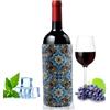 SilverChry Glacette per Vino, Raffredda Bottiglie Vino, Manicotto Raffreddatore per Bottiglie Vino, Borsa Ghiaccio Termica per Vino o Champagne, Wine Cooler - Raffreddamento Rapido (paisley)