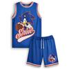 Sonic The Hedgehog Set di maglie e pantaloncini da basket per ragazzi | Completo sportivo a due pezzi per bambini in blu | Pacchetto per bambini