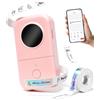 Phomemo D30 Mini Etichettatrice Portatile - Bluetooth Stampante per etichette Termica per Adesivi a Rilievo per iOS & Android,Etichettatrice adesive Adatta per Casa, Ufficio, Prezzo, Data - Rosa