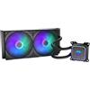 ENDORFY Navis F280 ARGB - Dissipatore a liquido AIO per CPU, radiatore da 280mm, pompa PWM, 2x ventole Fluctus 140 PWM ARGB, Intel LGA 1700/1200/115x & AMD AM5/AM4
