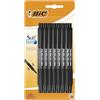 BIC Soft Feel Click Grip - Penna a sfera, colore: nero, confezione da 15 pezzi