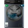 Cecotec Lavatrice a Carica 8 kg Frontale Bolero Dresscode 8610 Inverter Ice Blue A. 2000W, 1400 RPM, Classe A, Steam Max, Motore Inverter Plus, 15 Programmi, Onsmart, Fuzzy Logic, Smooth Wash, Stop&Go