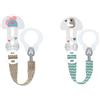MAM Clip It! & Cover, Catenella Portaciuccio, Rosa + Clip It! & Cover, Catenella con Portaciuccio, Neutro