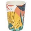 HOME DECO FACTORY, KA0481, Bicchiere di plastica Riutilizzabile dal Design Tropicale Multicolore, Ideale per Feste ed Eventi, Leggero e Resistente, Facile da Pulire, 25Cl, Multicolor