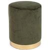 KONTE.DESIGN Pouf LUCILLA, tessuto effetto velluto Forest