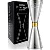 Flow Barware, misura 25 ml, 50 ml, 10 misure in un unico cocktail Jigger Shot Measure by Flow Barware, bevande misure per liquori